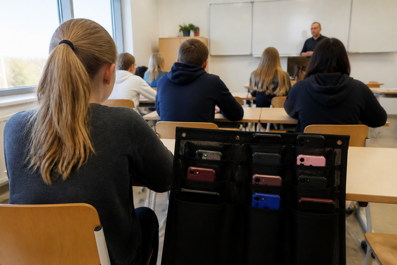 Telefoon wegleggen op school en onderweg